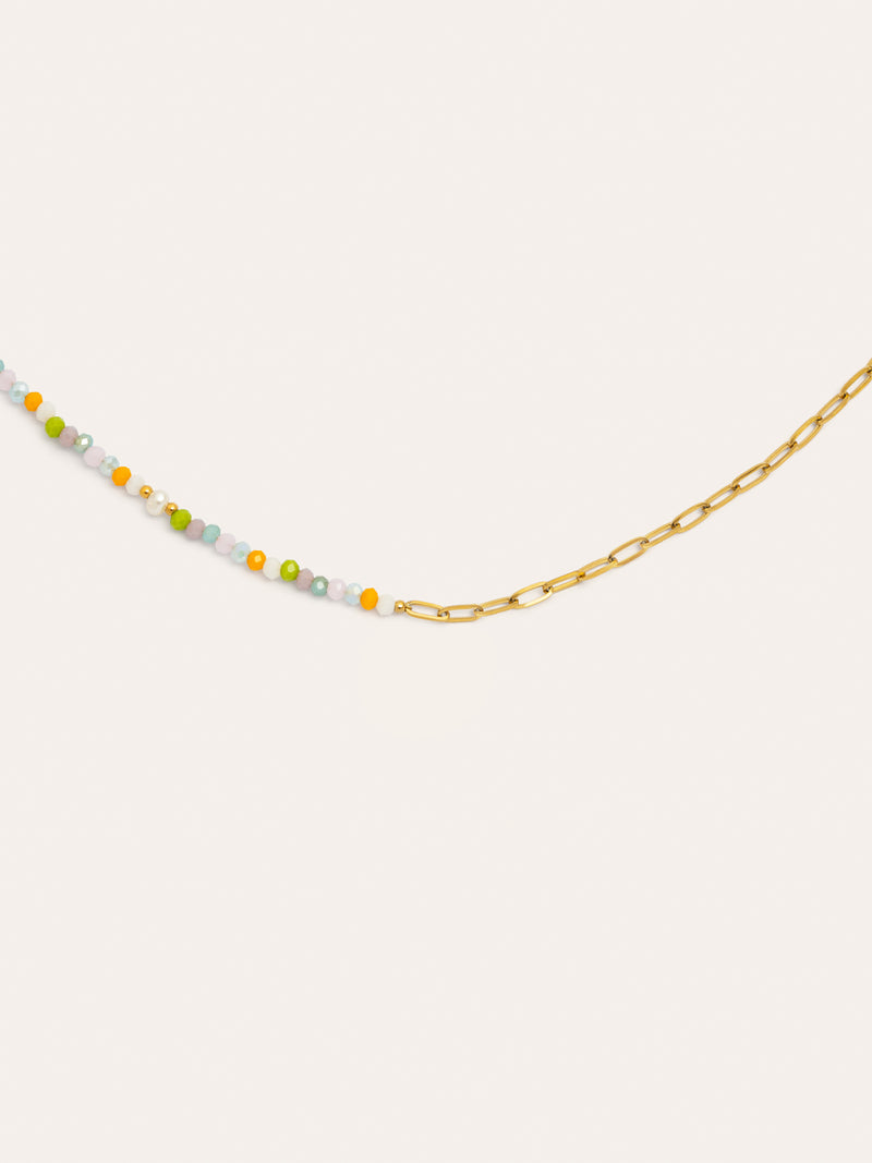 Collier Chic Nora Acier Plaqué Or