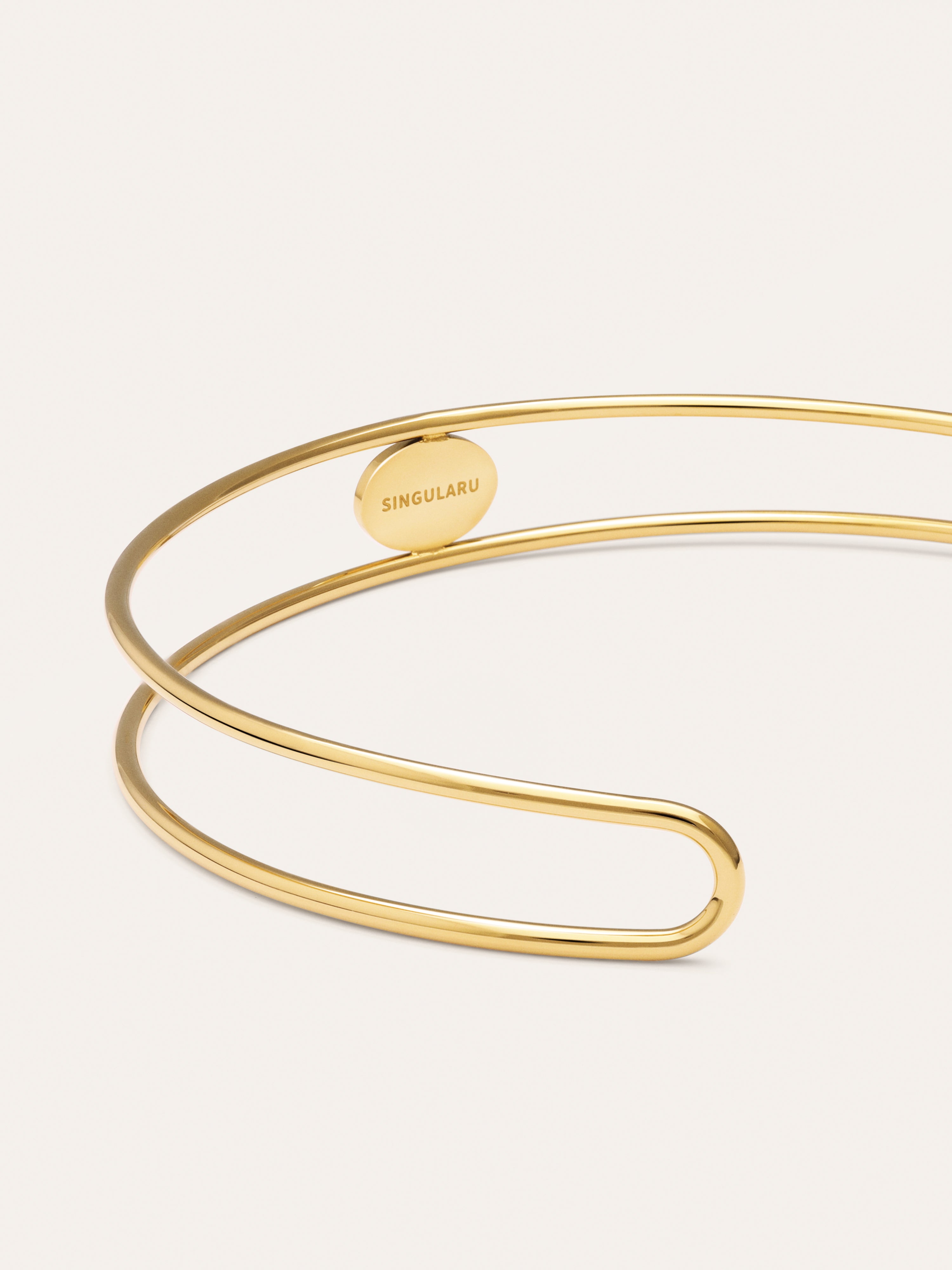 Kyanite Steel Gold-Plated Choker