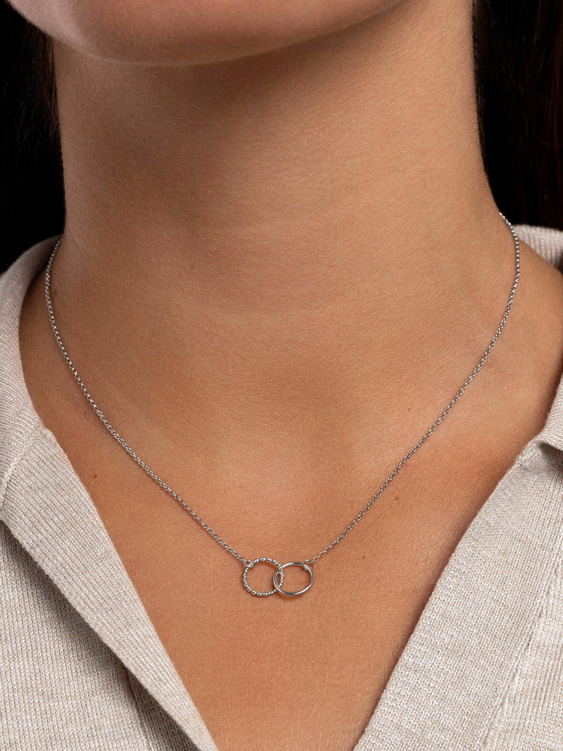 Collier Cercles Twist Acier