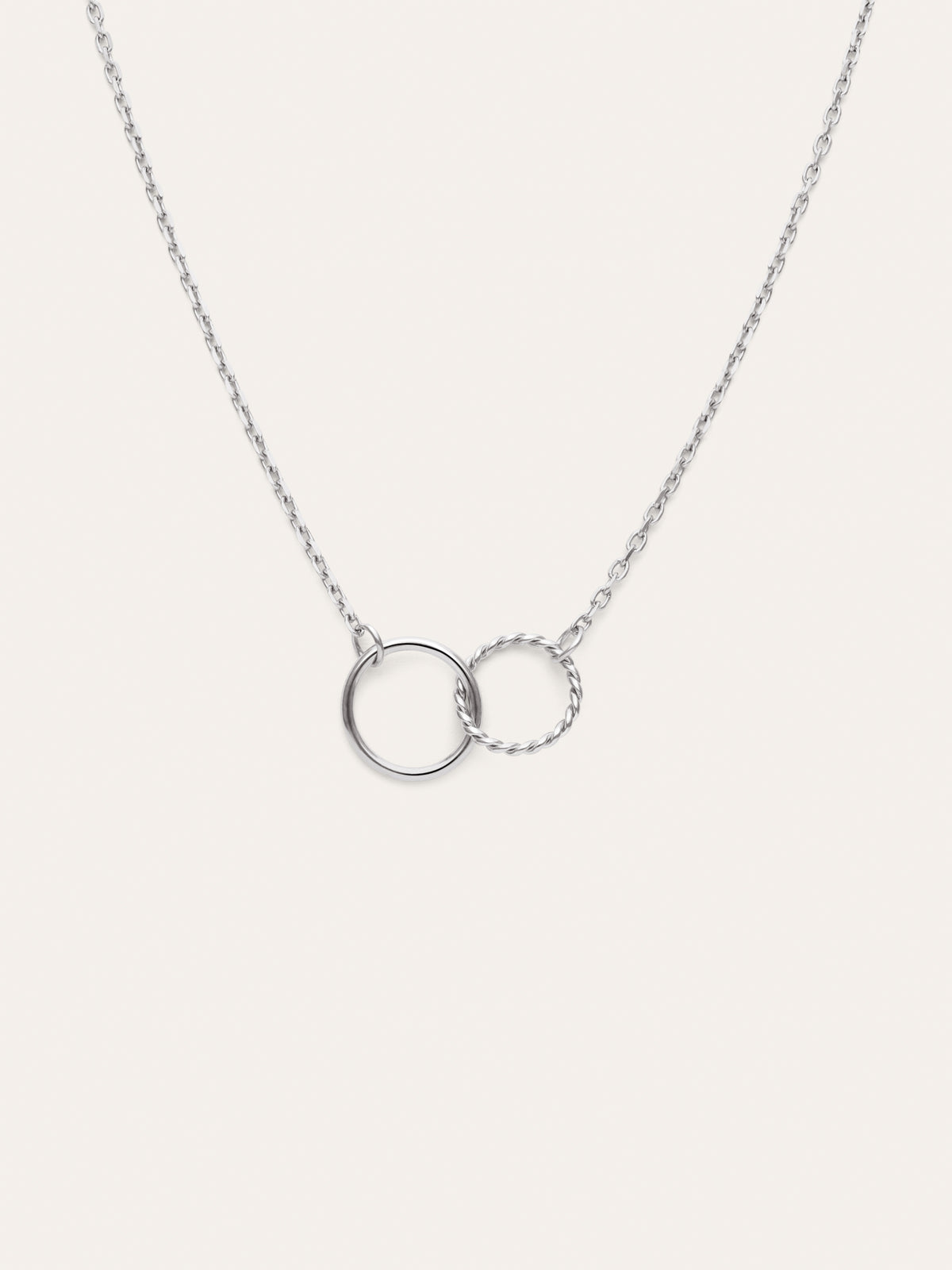 Collier Cercles Twist Acier