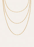 Collar Cleopatra Mini Twist Acero Baño Oro