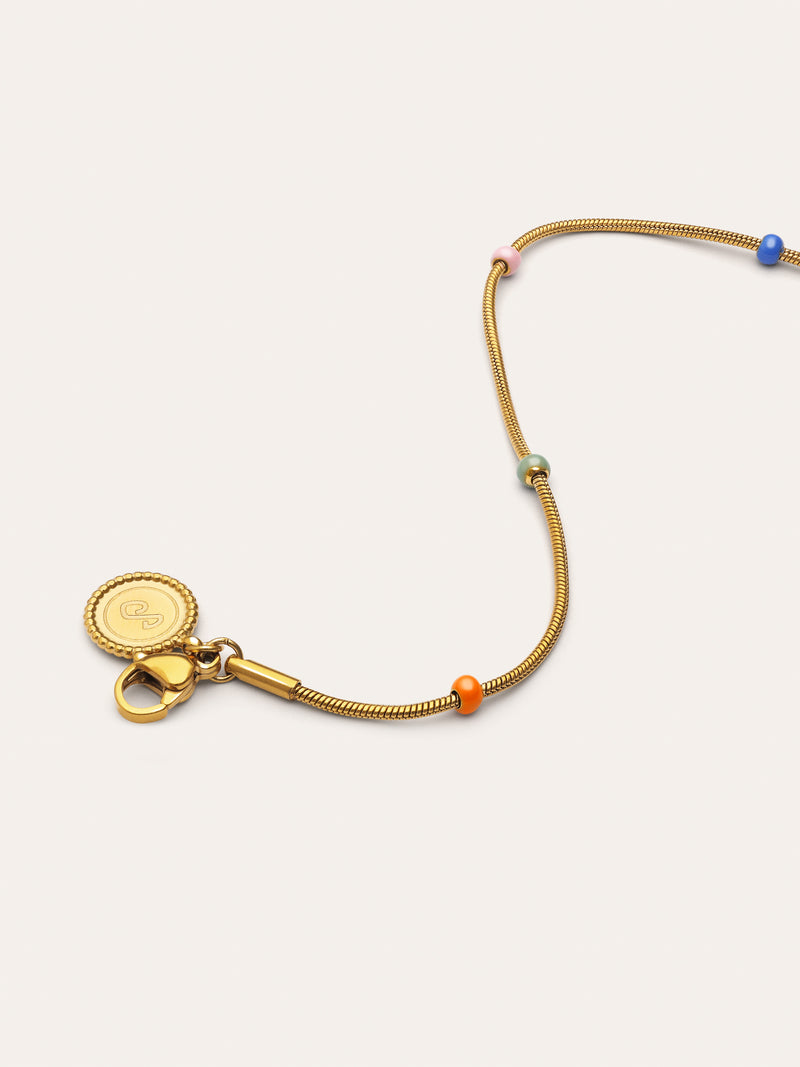 Collier Carla Enamel Acier Plaqué Or