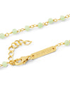 Collar Crystals Jade Plata Baño Oro