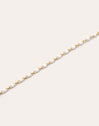 Collier Dots Enamel Blanc Acier Plaqué Or