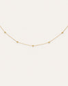 Collar Dots L Acero Baño Oro