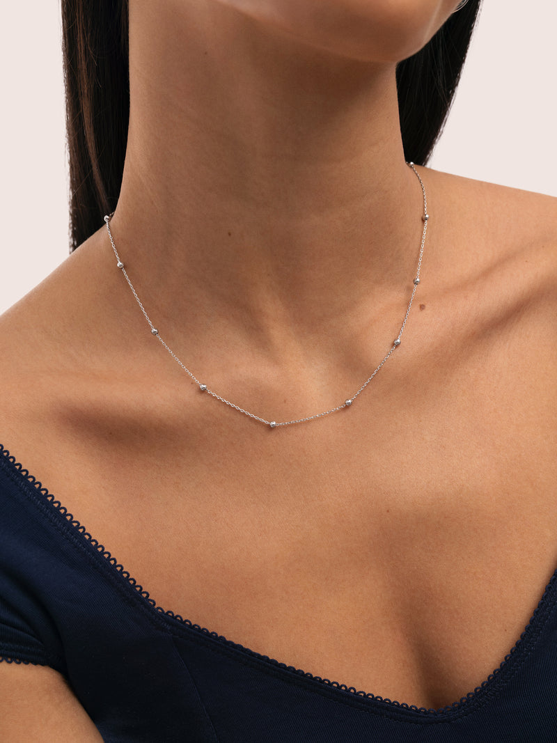 Collier Dots L Acier