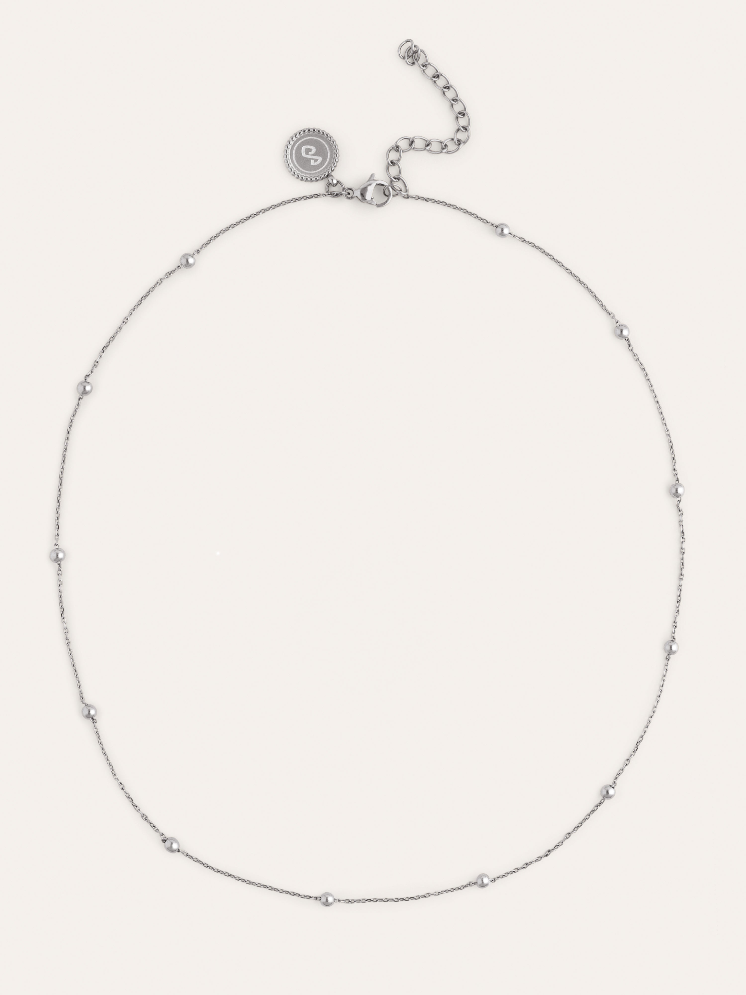 Dots L Halskette Edelstahl