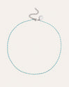 Dots Turquoise Enamel Steel Necklace - vista 4