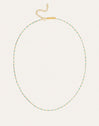 Collar Dots Turquoise Enamel Plata Baño Oro