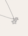 Collar Duo Stars Spark Plata