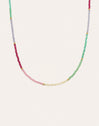 Collar Dye Dots Pastel Acero Baño Oro