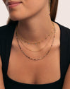 Collar Eloise Long Acero Baño Oro