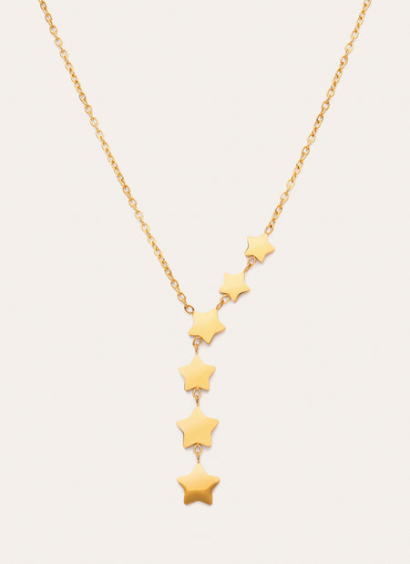 Collier Estela Y Acier Plaqué Or