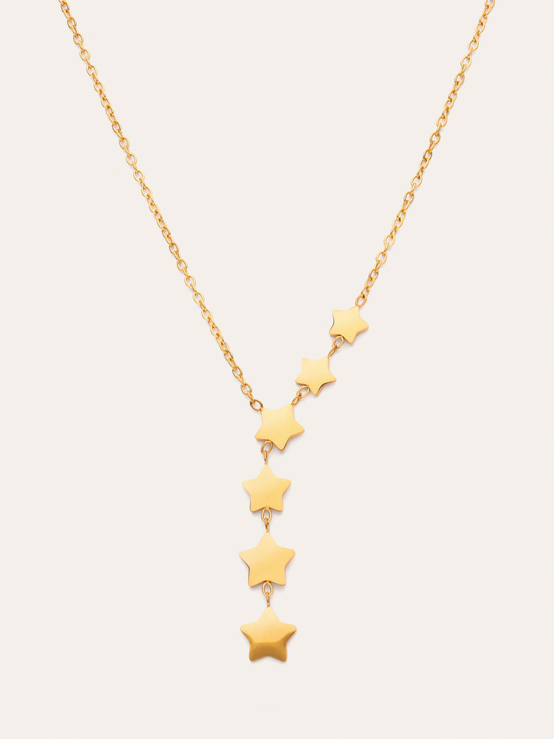 Collier Estela Y Acier Plaqué Or