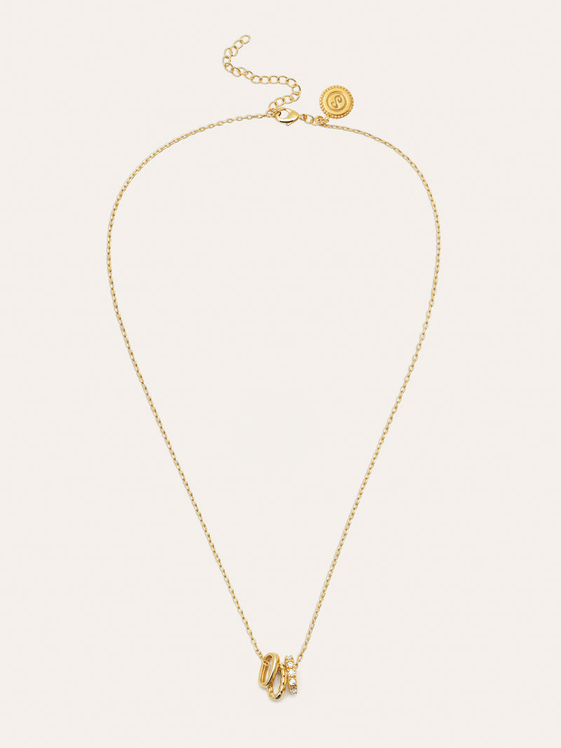 Collar Family Acero Baño Oro