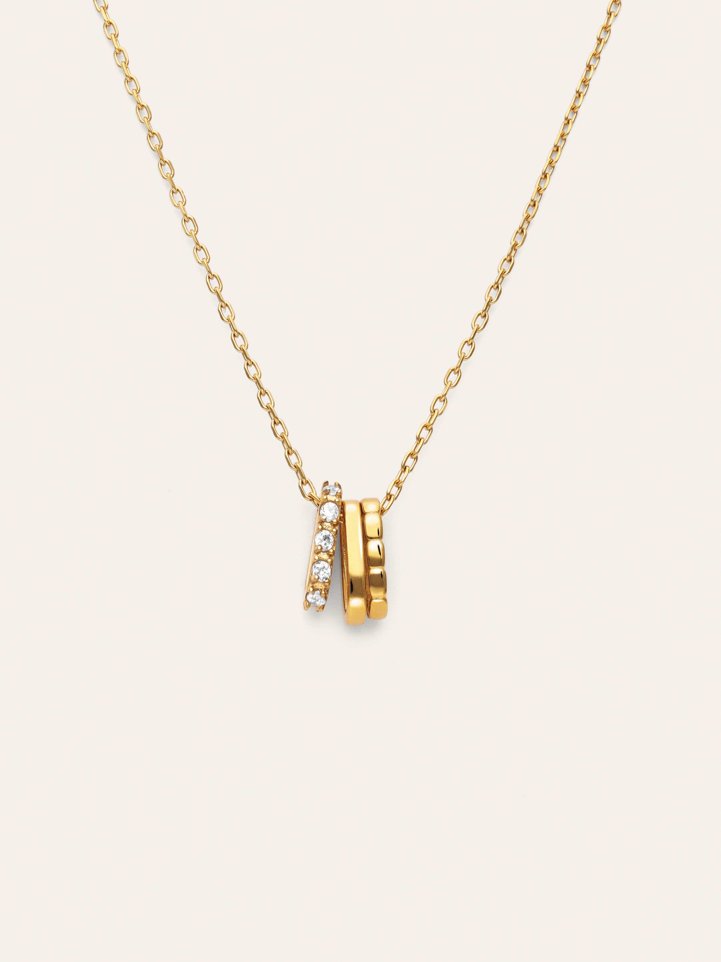 Collar Family Acero Baño Oro