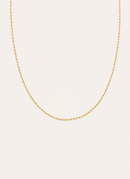 Collier Fine Chic Acier Plaqué Or