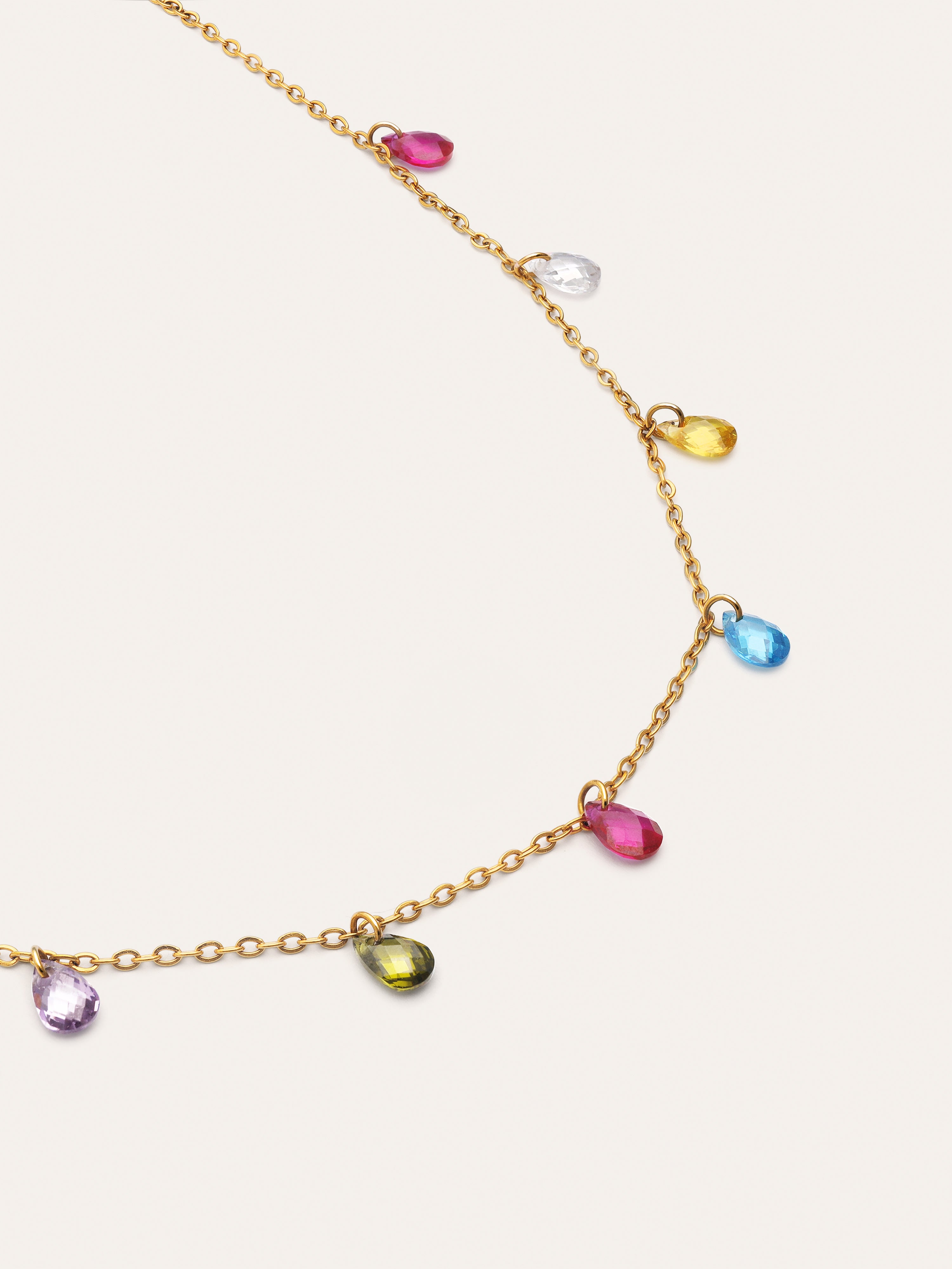 Xiqueta Meua Colors Stainless Steel Gold Necklace
