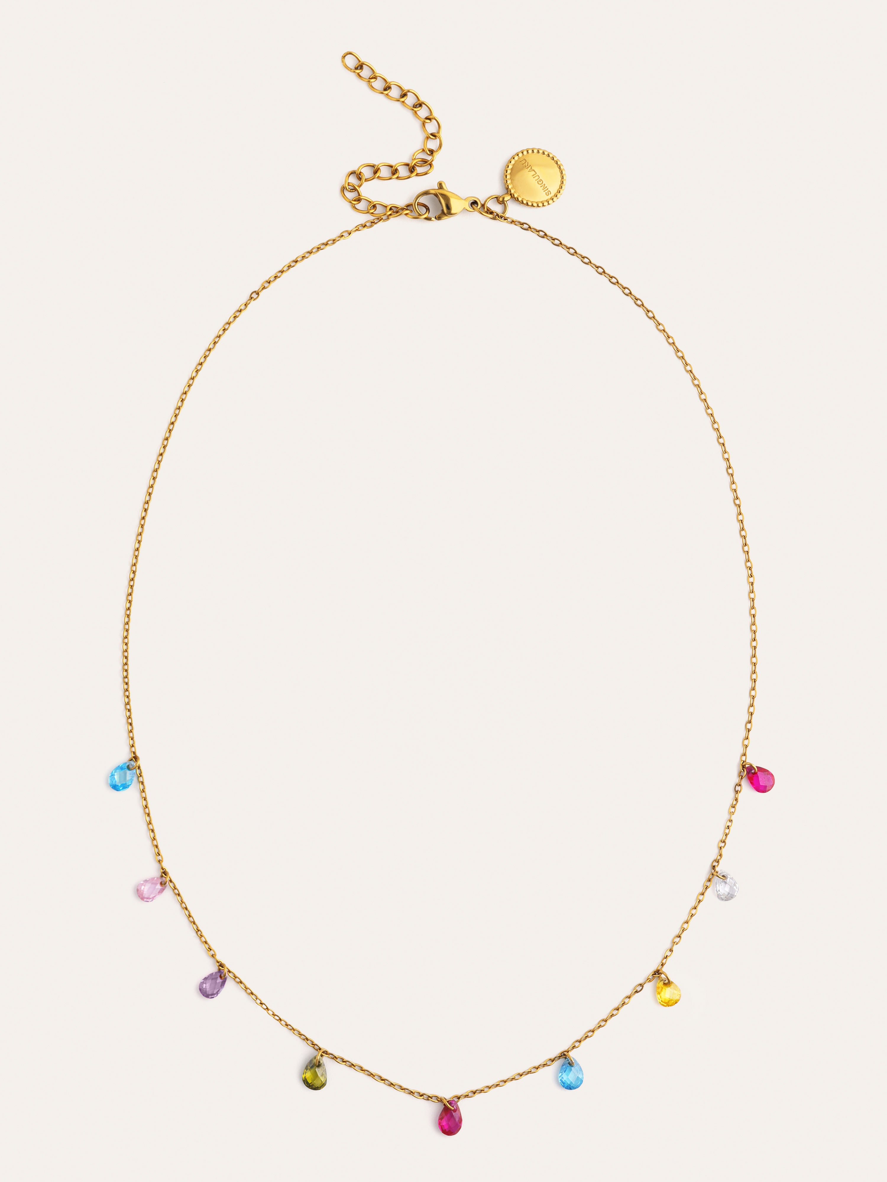 Xiqueta Meua Colors Stainless Steel Gold Necklace