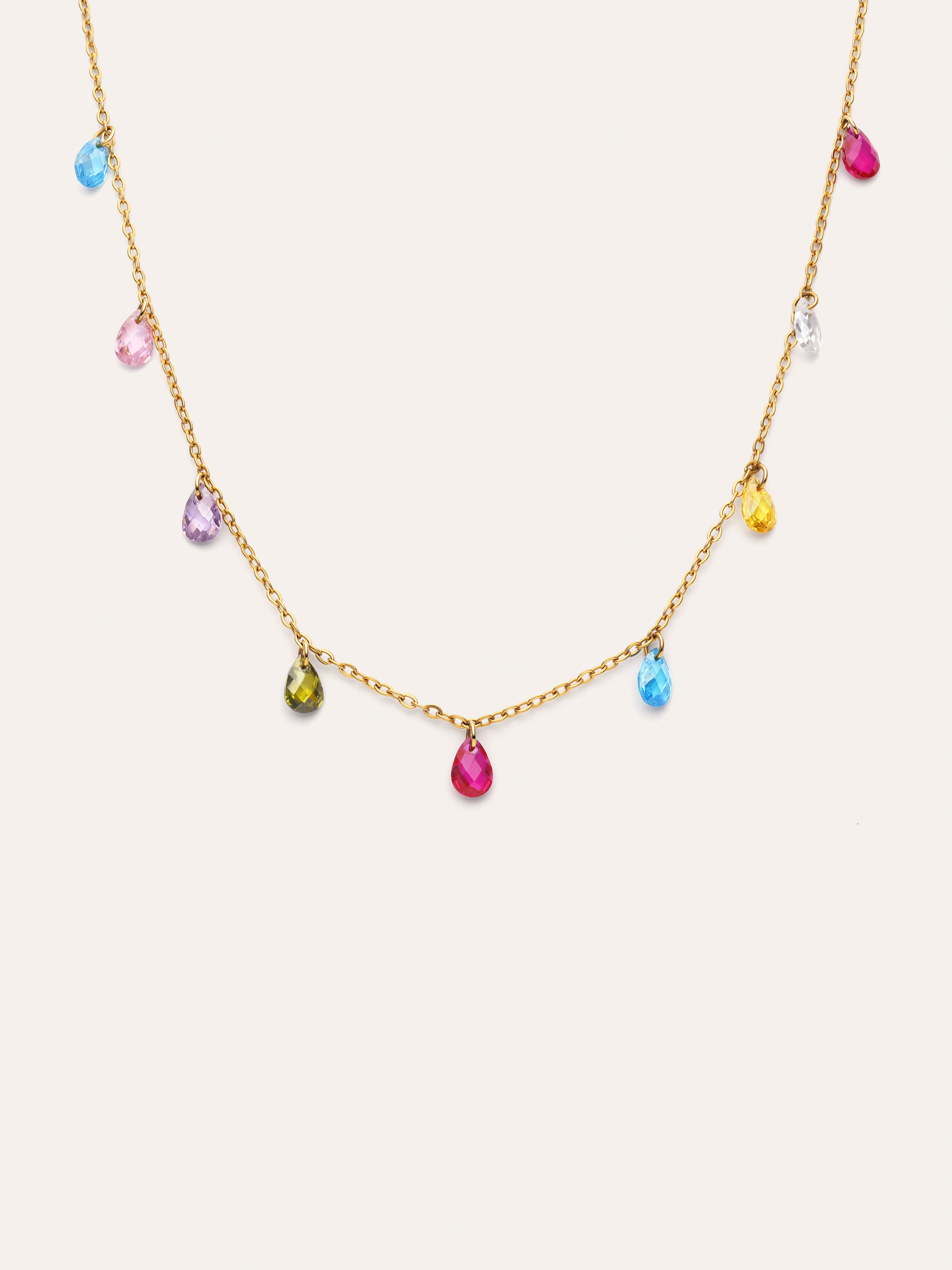 Xiqueta Meua Colors Stainless Steel Gold Necklace