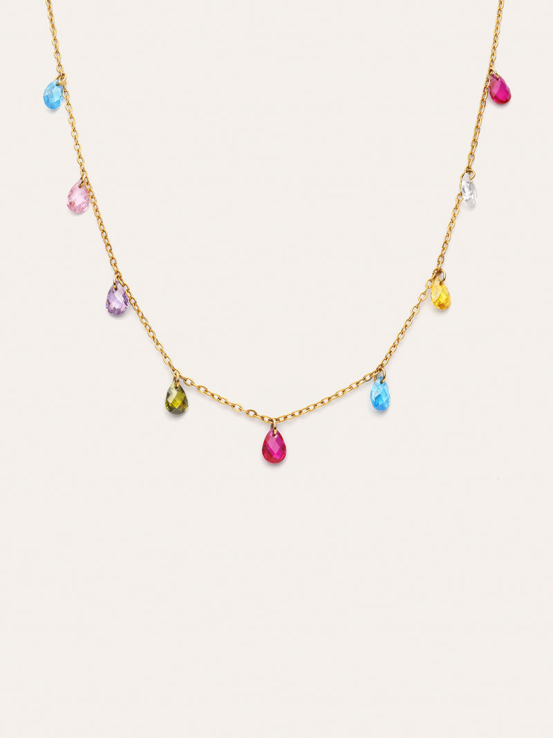 Collar Xiqueta Meua Colors Acero Baño Oro