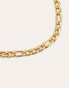 Figaro Stainless Steel Gold Necklace