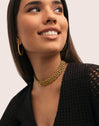Choker Galea Acero Baño Oro