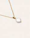 Gala Pearl Stainless Steel Gold Necklace