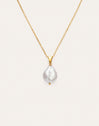 Gala Pearl Stainless Steel Gold Necklace