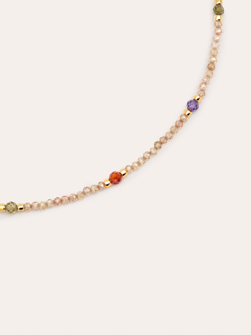 Collier Glam Acier Plaqué Or
