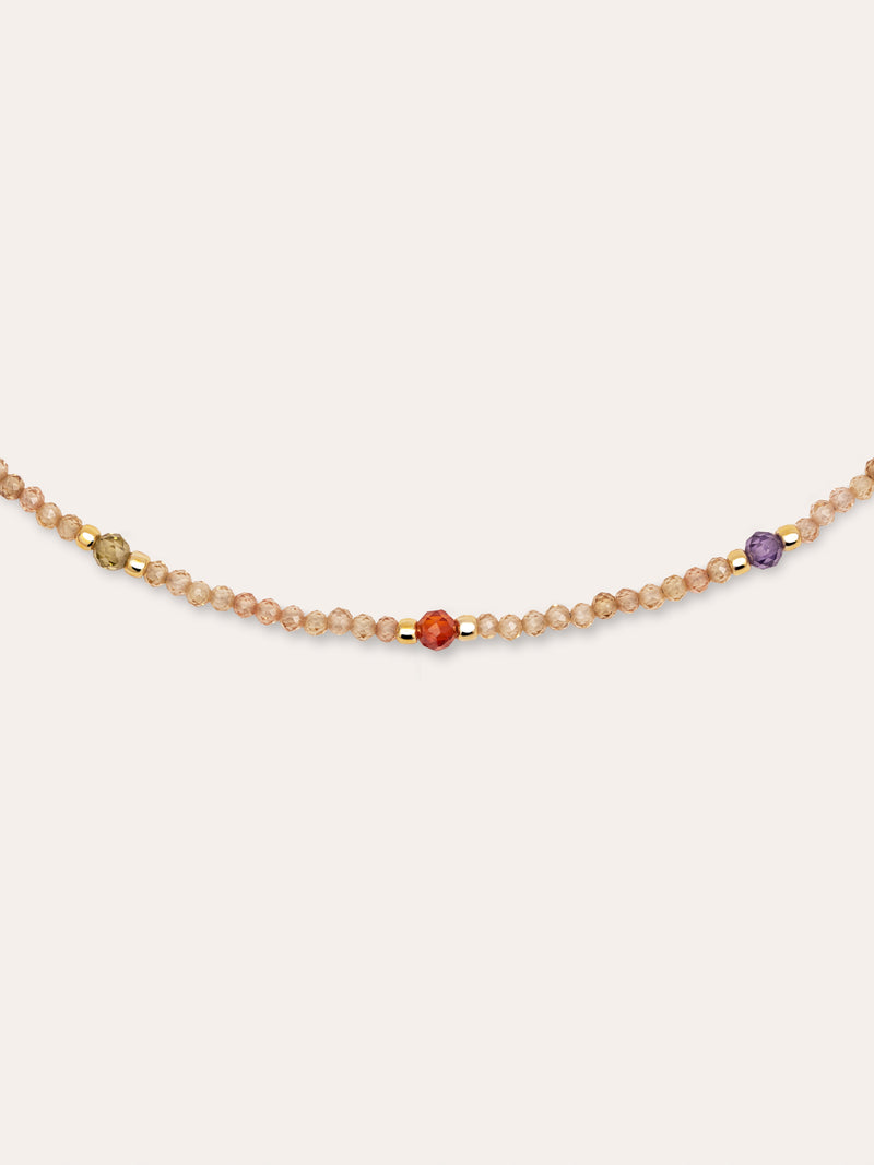 Collier Glam Acier Plaqué Or