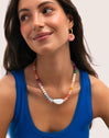 Collar Gummy Stones Acero Baño Oro