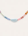 Collar Gummy Stones Acero Baño Oro