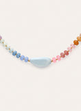 Collar Gummy Stones Acero Baño Oro