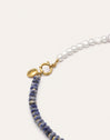 Collier Indigo Pearl Acier Plaqué Or