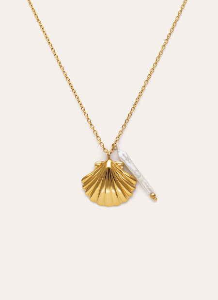 Irida Necklace Steel Gold Plated