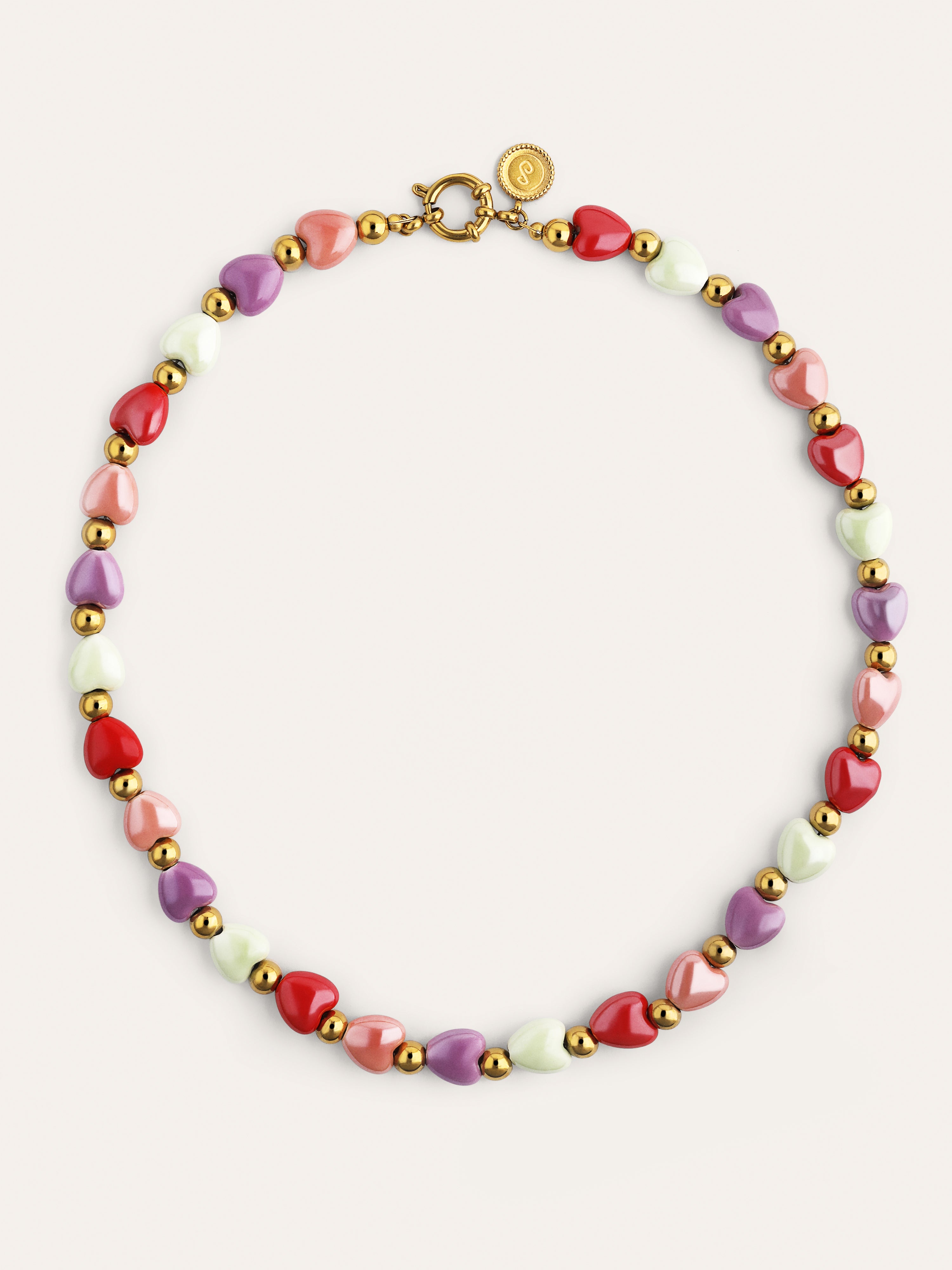 Collar l'Amour à Paris Color Acero Baño Oro