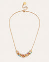 Rainbow Enamel Link Necklace Gold Plated - vista 4