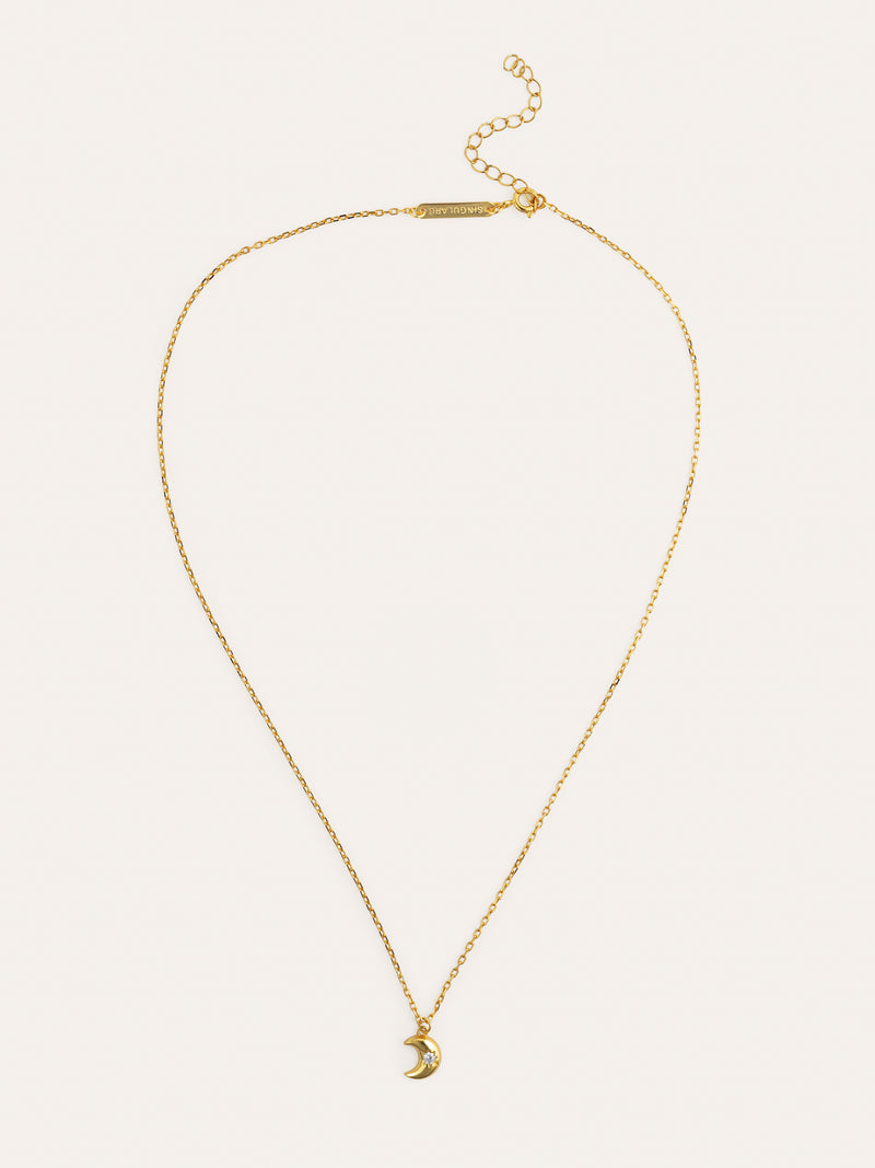 Collar Little Moon Spark Plata Baño Oro