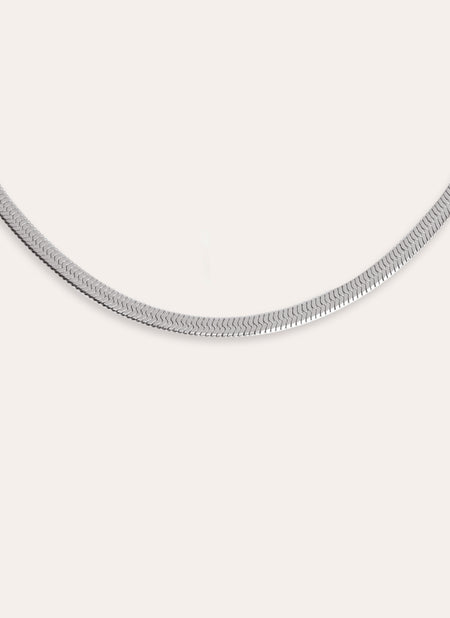 Collier Lisse S Acero