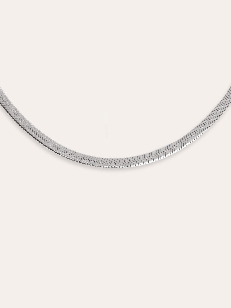 Collier Lisse S Acero