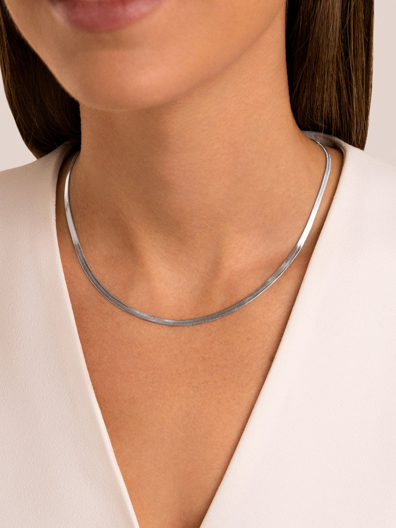 Collier Lisse S Acero
