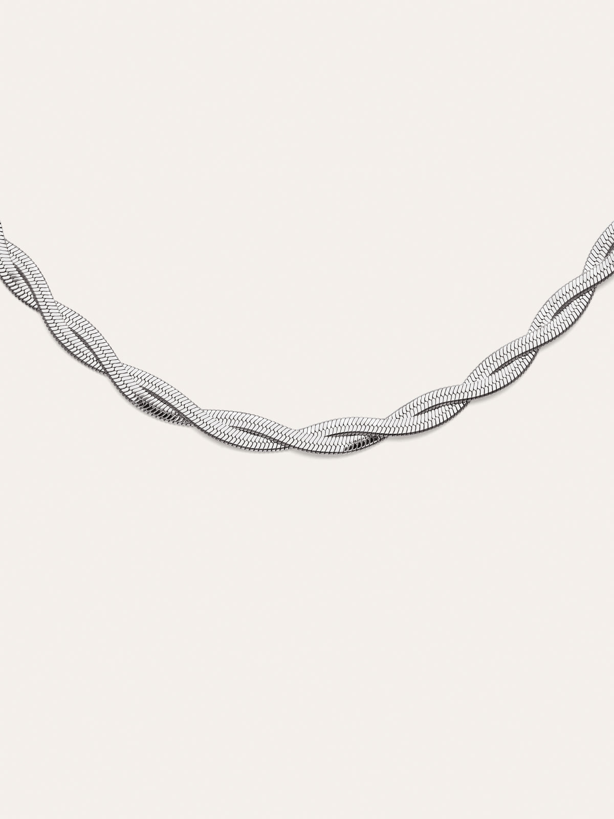 Collar Doble Lisse Twister Acero