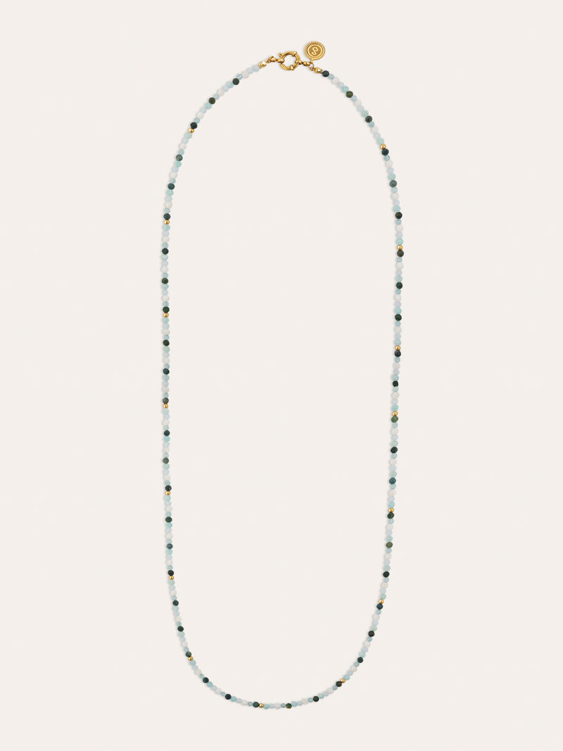 Long Altea Ice Stainless Steel Gold Necklace