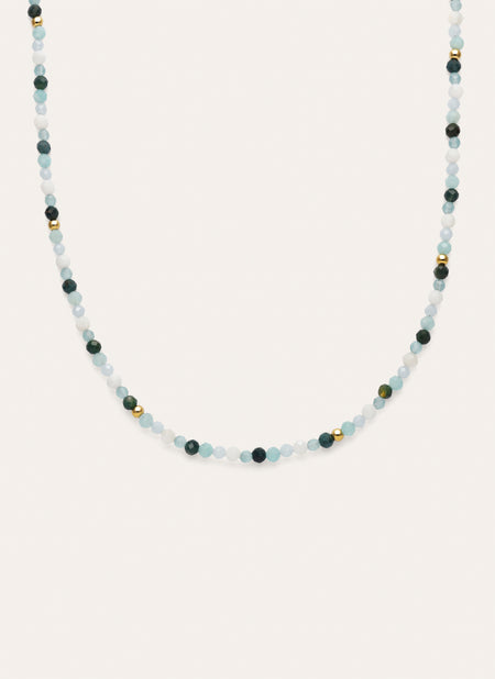 Long Altea Ice Stainless Steel Gold Necklace