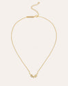 Collar Lotus Plata Baño Oro