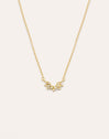 Collar Lotus Plata Baño Oro