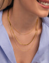Collar Maat Acero Baño Oro