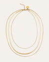 Collar Maat Acero Baño Oro