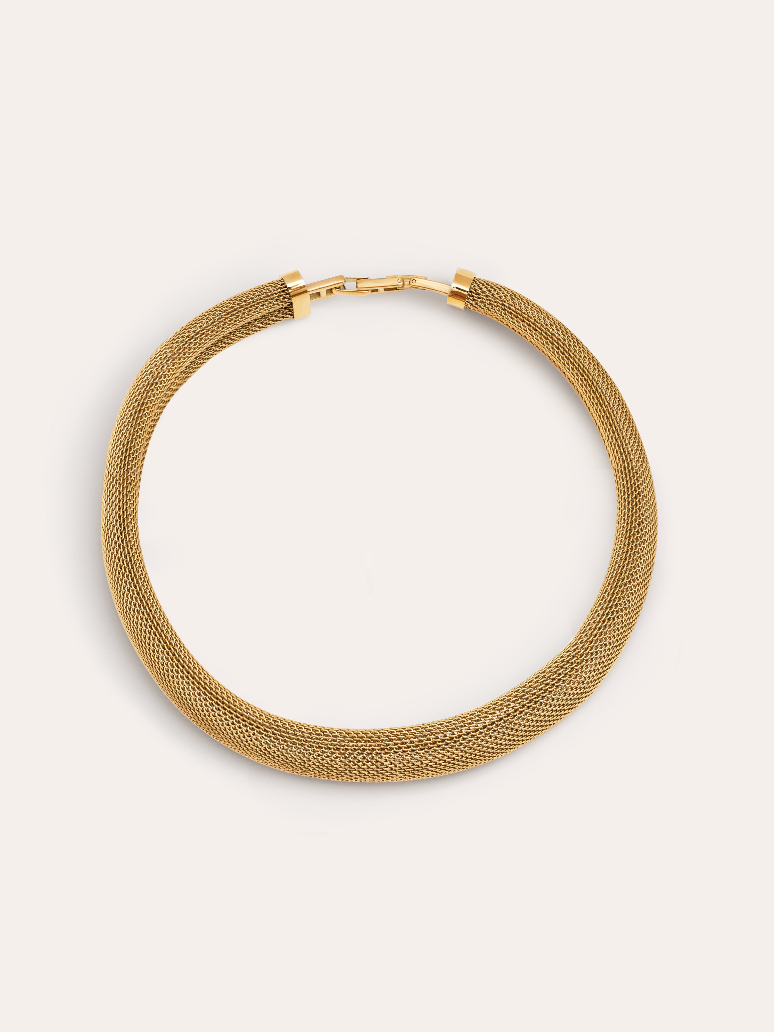 Mesh Stainless Steel Gold Choker